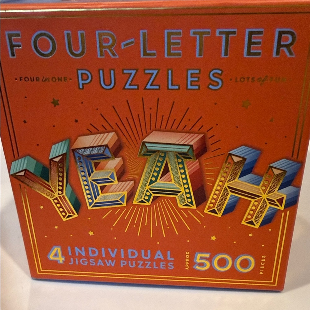 YEAH 500 piece Four-Letter Puzzles